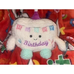 Squishmallow Kellytoy BumBumz PartyBumz Benji Happy Birthday 7.5" Inch NWT